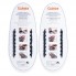 Шнурки силиконовые Coolnice Черные прямые "7+7 One size" 