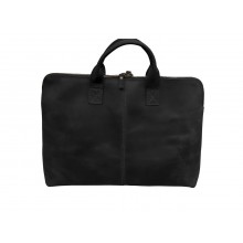 Сумка для ноутбука 15.6” из натуральной кожи Pro-Covers (SN-40) Чёрная