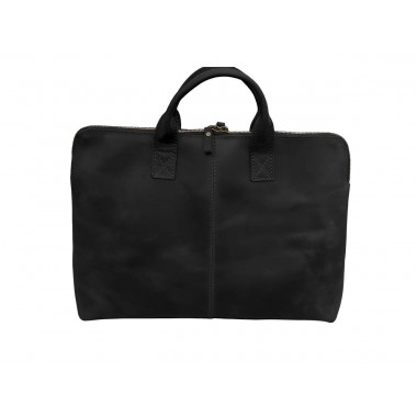 Сумка для ноутбука 15.6” из натуральной кожи Pro-Covers (SN-40) Чёрная