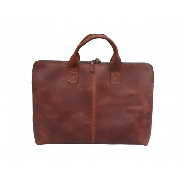 Сумка для ноутбука 15.6” из натуральной кожи Pro-Covers (SN-58) Коричневая