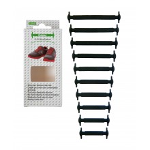 Силиконовые шнурки Coolnice К01 10+10 Черные