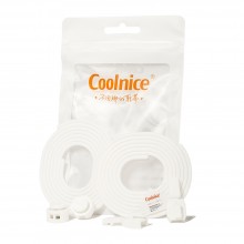 Силиконовые шнурки Coolnice Белые (ДФ02)