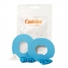 Силиконовые шнурки Coolnice Голубые (ДФ08)