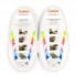 Силиконовые шнурки Coolnice В05 "8+8" Радуга