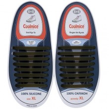 Силиконовые шнурки Coolnice XL очень большие 8+8 Темно-зеленые (XL14) Силиконовые шнурки Coolnice XL очень большие 8+8 Темно-зеленые (XL14)