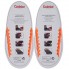 Силиконовые шнурки Coolnice XL очень большие 8+8 Оранжевые (XL12)