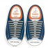 Силиконовые шнурки Coolnice В03 "8+8" Серые