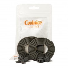 Силиконовые шнурки Coolnice Серые (ДФ03)