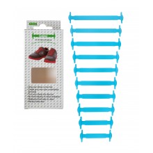 Силиконовые шнурки Coolnice К01 10+10 Голубые