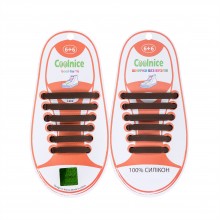 Силиконовые шнурки Coolnice Kids Д11 Коричневые