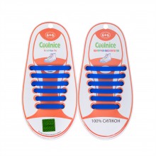 Силиконовые шнурки Coolnice Kids Д06 Синие