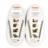 Силиконовые шнурки Coolnice В03 "8+8" Серые