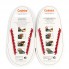 Силиконовые шнурки Coolnice большие 8+8 Бордовые (В021)