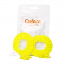 Силиконовые шнурки Coolnice Жёлтые (ДФ06)