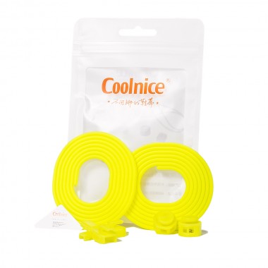 Силиконовые шнурки Coolnice Жёлтые (ДФ06)
