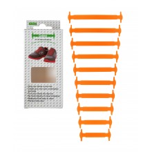 Силиконовые шнурки Coolnice К01 10+10 Оранжевые