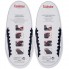 Силиконовые шнурки Coolnice XL очень большие 8+8 Темно-синие (XL06)