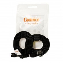 Силиконовые шнурки Coolnice Чёрные (ДФ01)