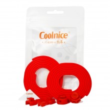 Силиконовые шнурки Coolnice Красные (ДФ05)
