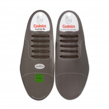 Силиконовые шнурки для кожаной обуви Coolnice Classic С02 Коричневые