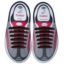 Силиконовые шнурки Coolnice для детской обуви 6+6 Коричневые (Д11)