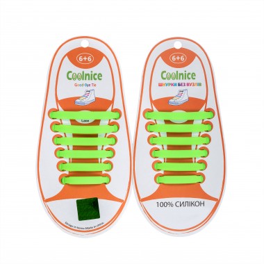 Силиконовые шнурки Coolnice Kids Д13 Зеленые