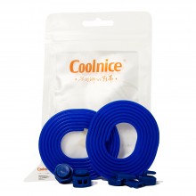 Силиконовые шнурки Coolnice Синие (ДФ04)