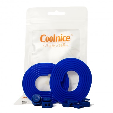 Силиконовые шнурки Coolnice Синие (ДФ04)