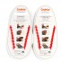 Силиконовые шнурки Coolnice большие 8+8 Красные (В02)