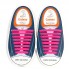 Силиконовые шнурки Coolnice В09 "8+8" Розовые