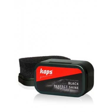 Черная губка для обуви Kaps Black Perfect Shine