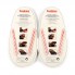 Силиконовые шнурки Coolnice большие 8+8 Розовый металлик (В17)
